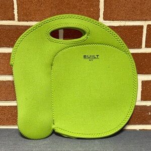 Built NY Neoprene Insulated Lunch Bag Tote Pouch Green